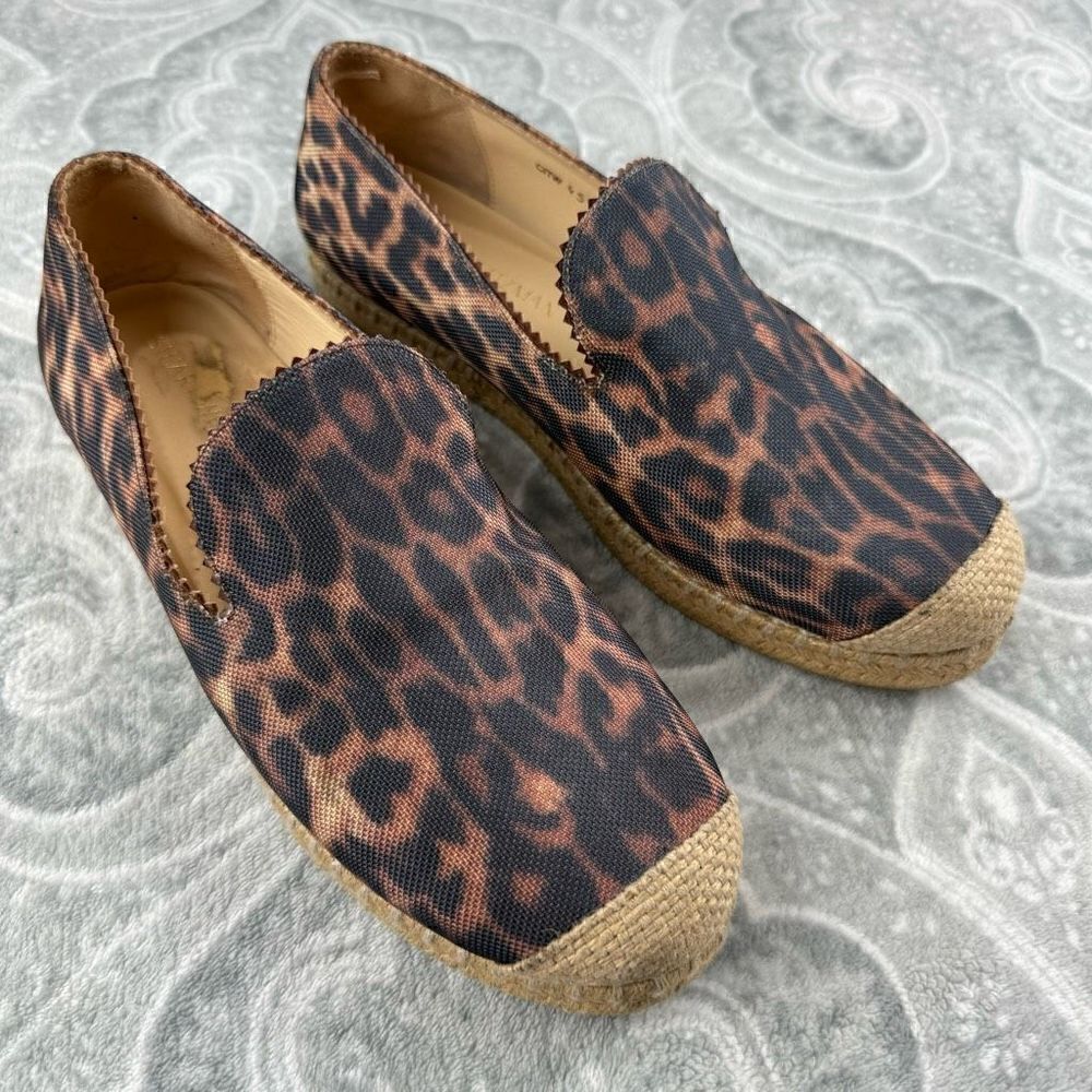 Womens Stuart Weitzman Leopard Print Espadrilles